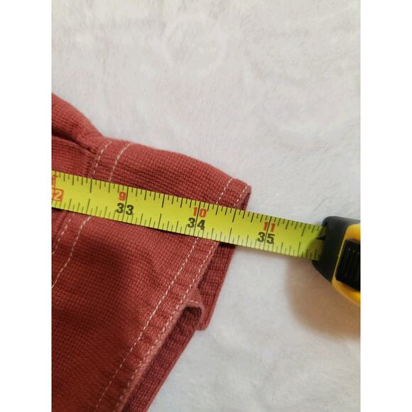 Royal Robbins Shirt Mens Large Red 100% Cotton Long Sleeve Gorpcore Camping - Picture 10 of 12